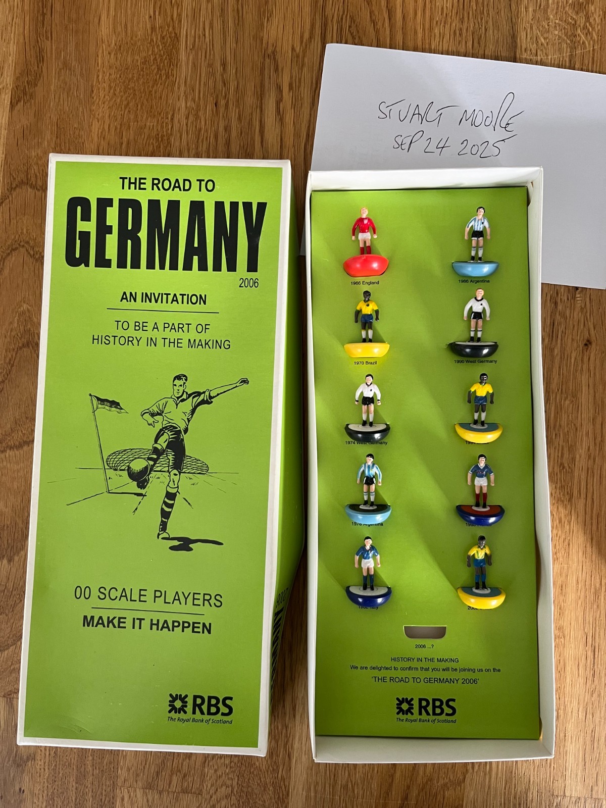 Subbuteo The RBS Road to Germany commemorative sets (from 2006) for sale on Ebay