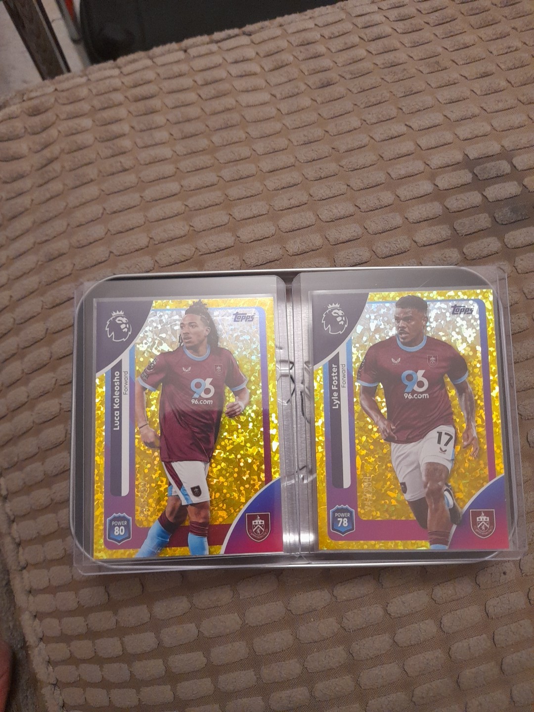 Topps Premier League 2026 Burnley Numbered Double Bundle, 248/299 And 247/299 for sale on Ebay