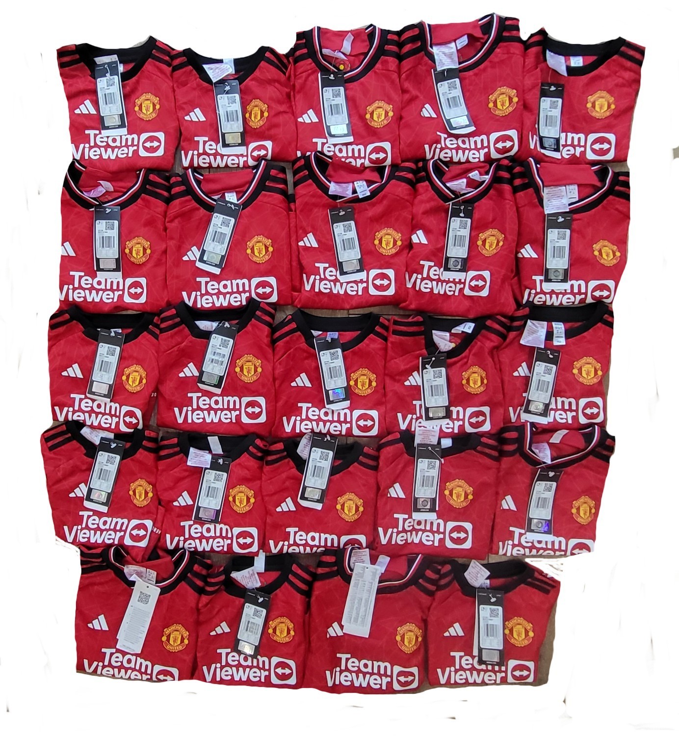 Manchester United Football Shirt Adidas JOB LOT X 23 Kids Boys Infants Bundle for sale on Ebay