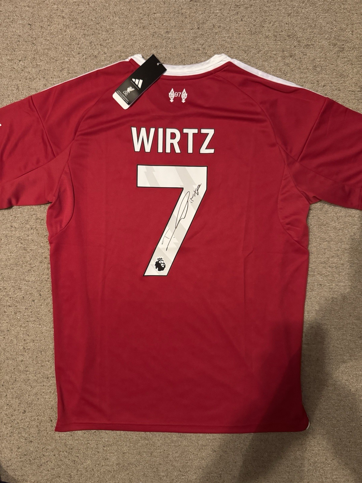 FLORIAN WIRTZ Signed 25/2026 Fc Liverpool Home Shirt #7 Premier League RARE COA for sale on Ebay