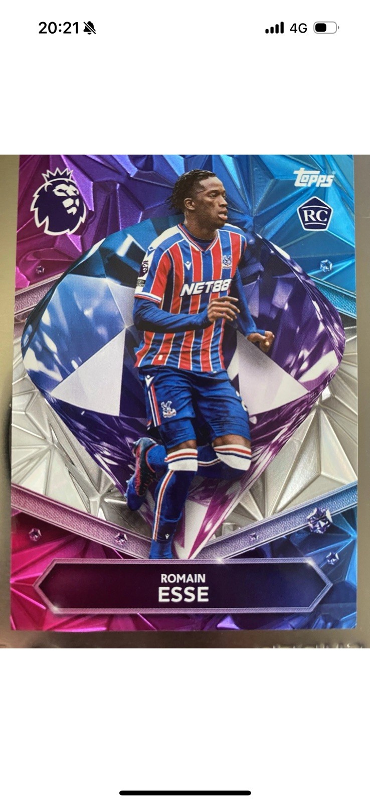 Topps Premier League 2026 Diamond Rookie Romain Esse RC Crystal Palace for sale on Ebay