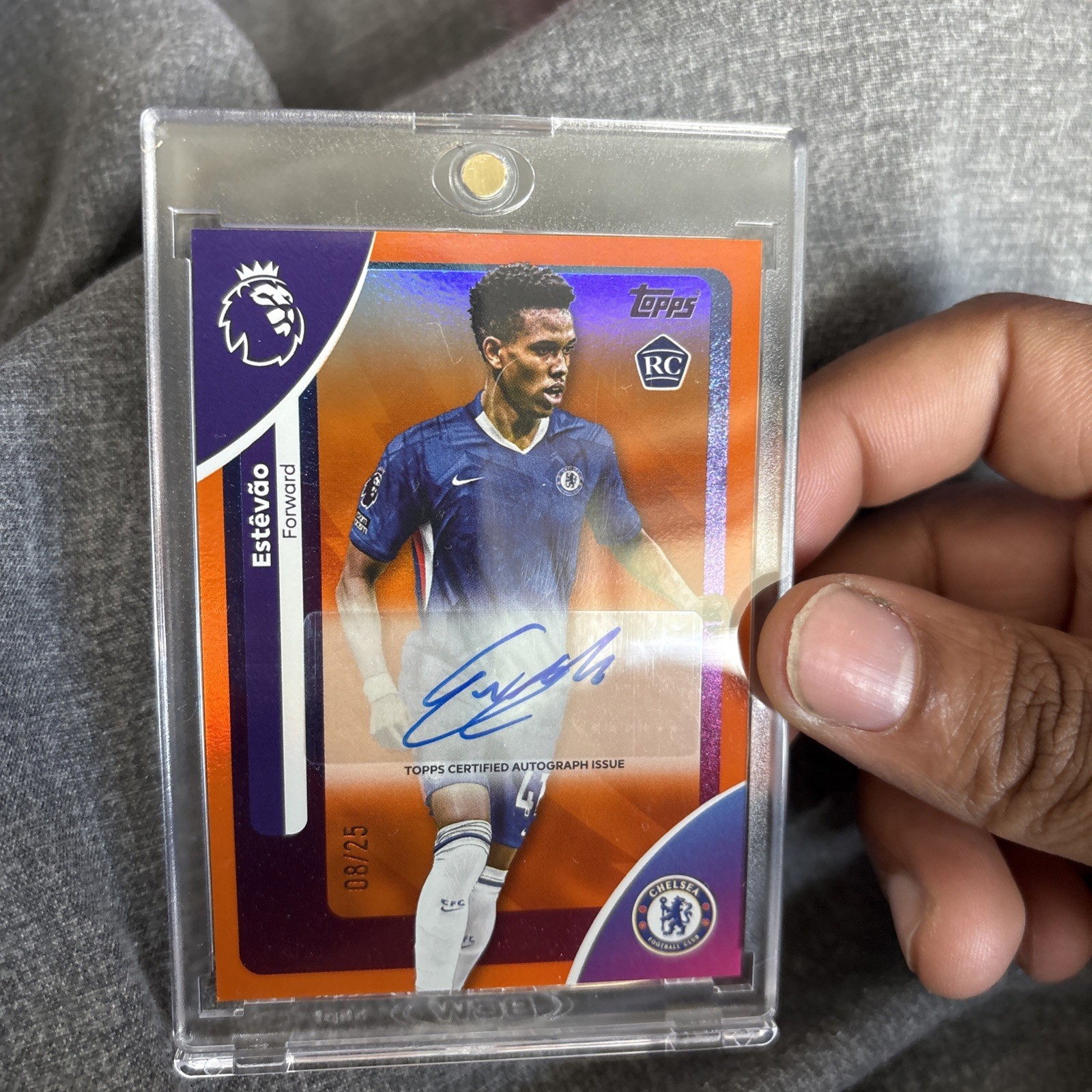 Topps Premier League 2025/2026 Estevao Chelsea Rookie Card for sale on Ebay