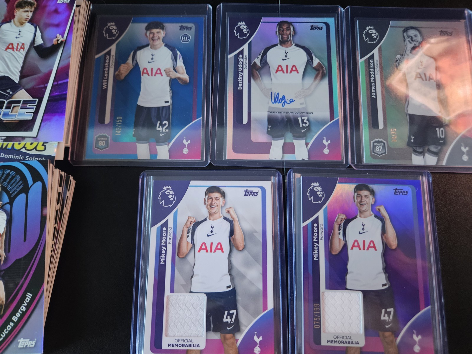 Topps Premier League Tottenham Bundle - Numbered /75 Maddison, Patches, Autos for sale on Ebay