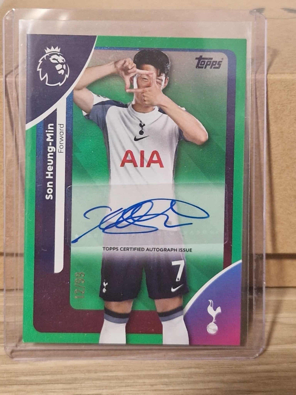 Son Heung-min Auto 12/99 Hobby Box Topps 2026 Premier League Football Tottenham for sale on Ebay