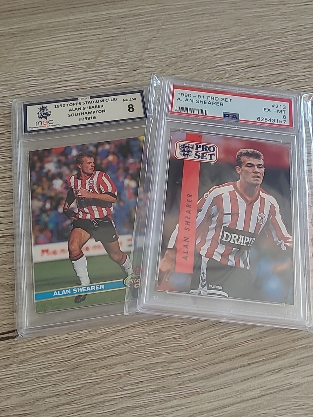 2 x VINTAGE ALAN SHEARER - PRO SET  1990/91 - SOUTHAMPTON -  ROOKIE CARD + 1992 for sale on Ebay