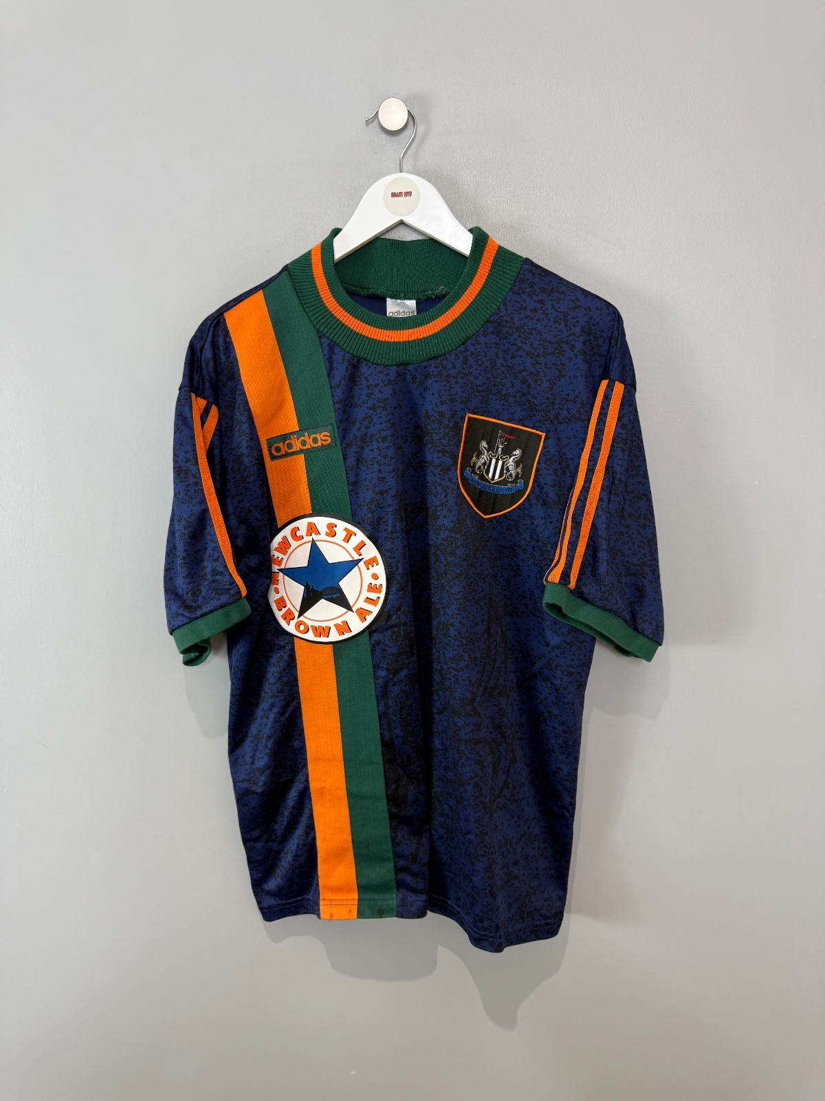 NEWCASTLE 1997/98 AWAY SHIRT  (size L)  ADIDAS ORIGINAL VINTAGE FOOTBALL SHIRT for sale on Ebay