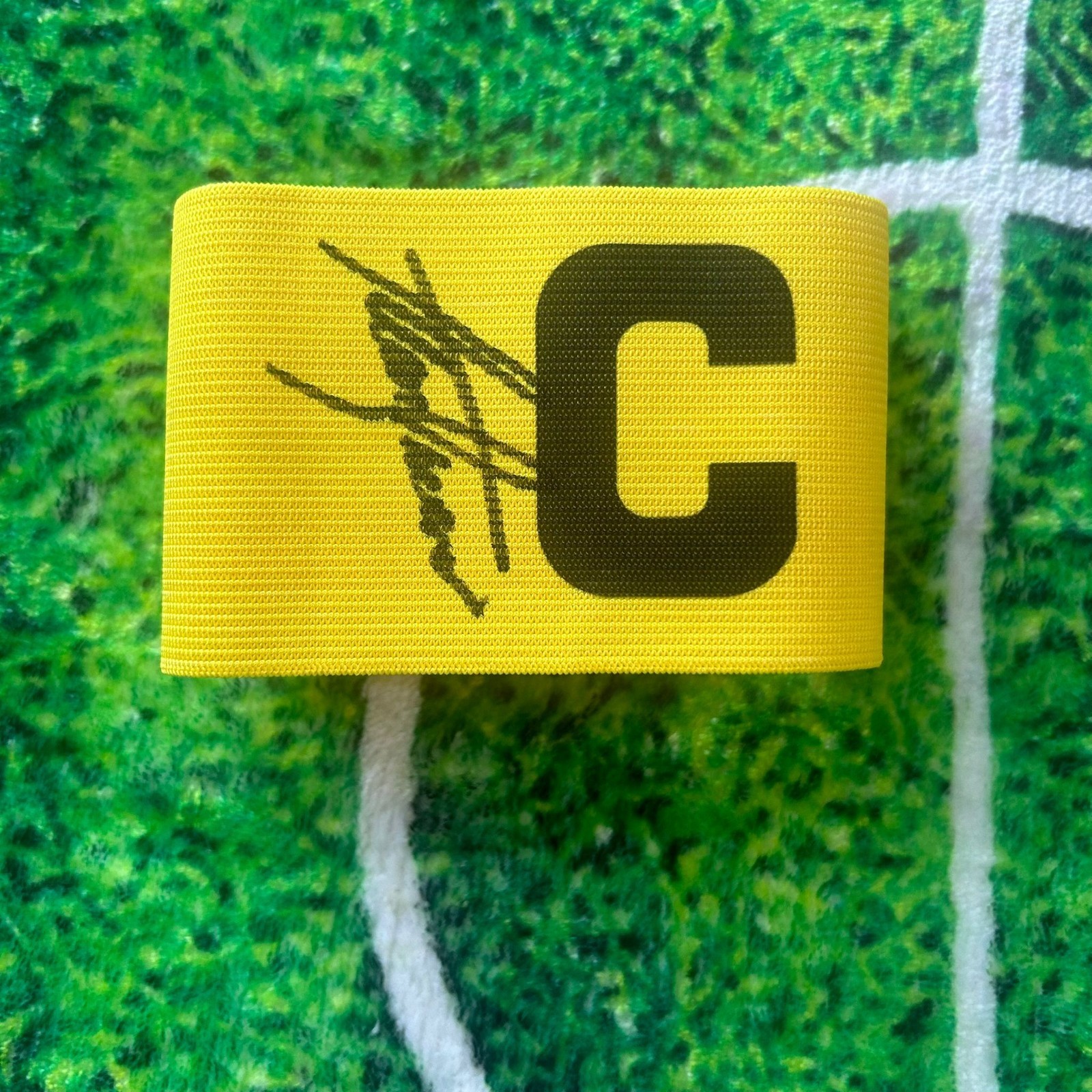 Alan Shearer Of England & Newcastle Signed Captains Armband wCOA for sale on Ebay