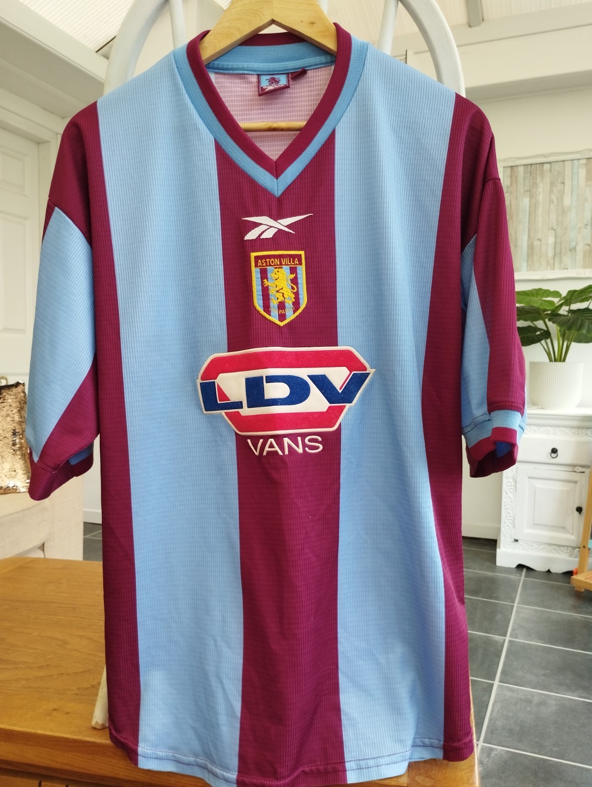 Aston Villa 1999-00 Authentic Home Shirt Size Large. Reebok Vintage Original L for sale on Ebay