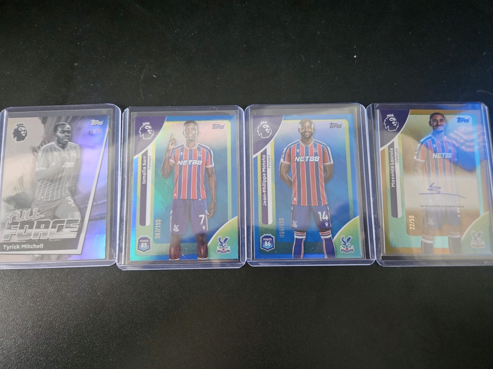 Topps Premier League 2025 Crystal Palace Bundle - Lacroix /50 auto Mitchell /75 for sale on Ebay