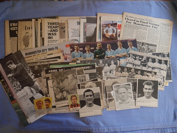 Manchester City Memorabilia 1940's to 1970's. All Shown for sale on Ebay