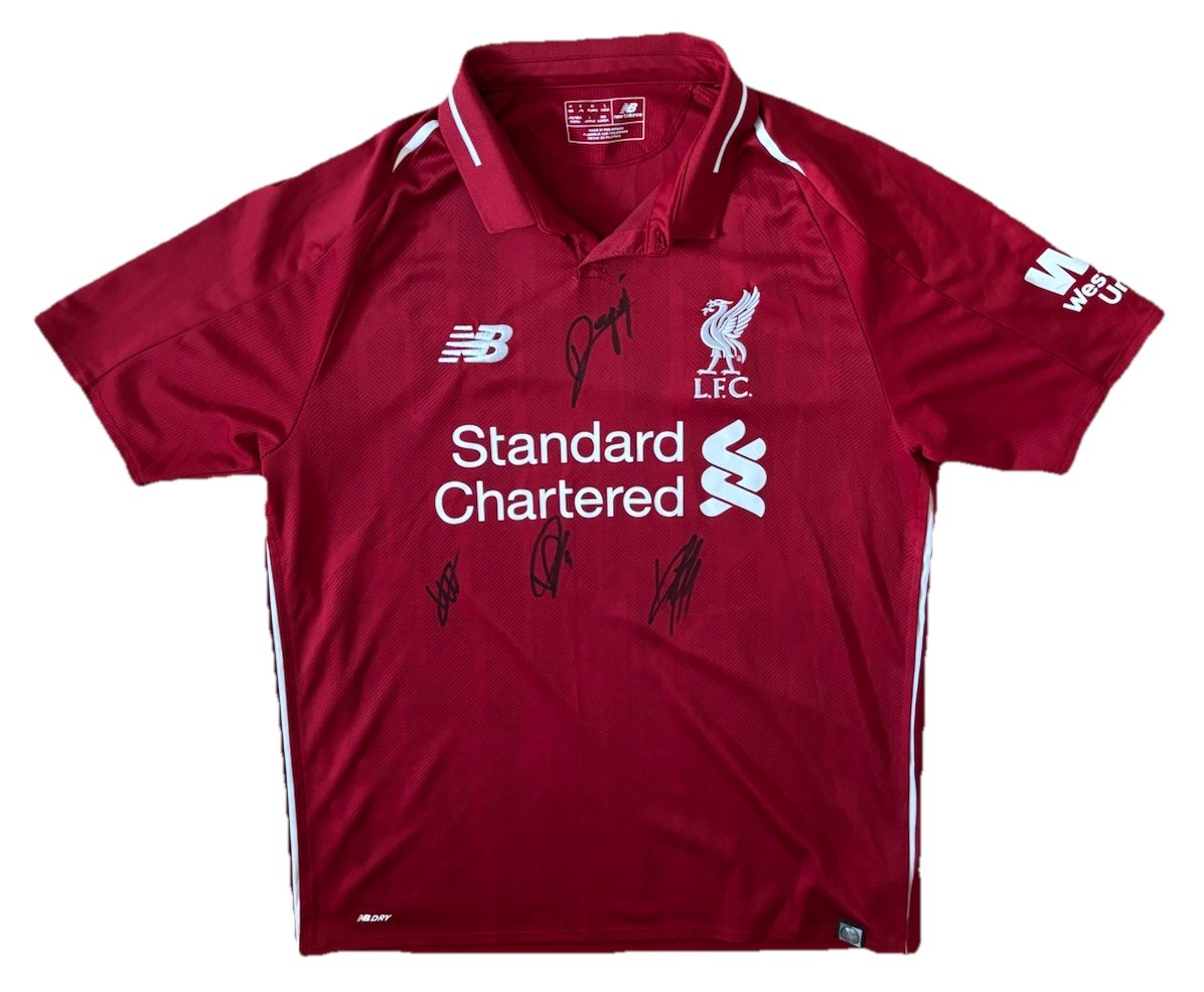 JOTA, TRENT, KLOPP, VAN DIJK Hand Signed OFFICIAL Liverpool 2018/19 Shirt COA for sale on Ebay