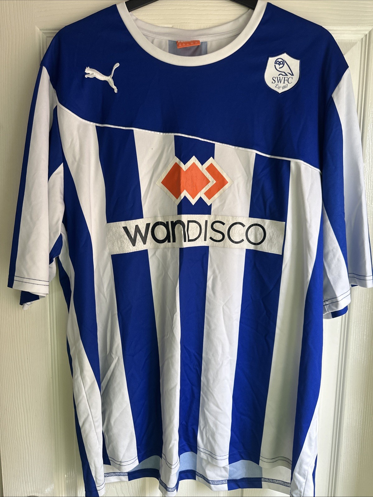 2013 - 2014 Sheffield Wednesday, Home Football Shirt by Puma, Size XXXL, 3XL for sale on Ebay