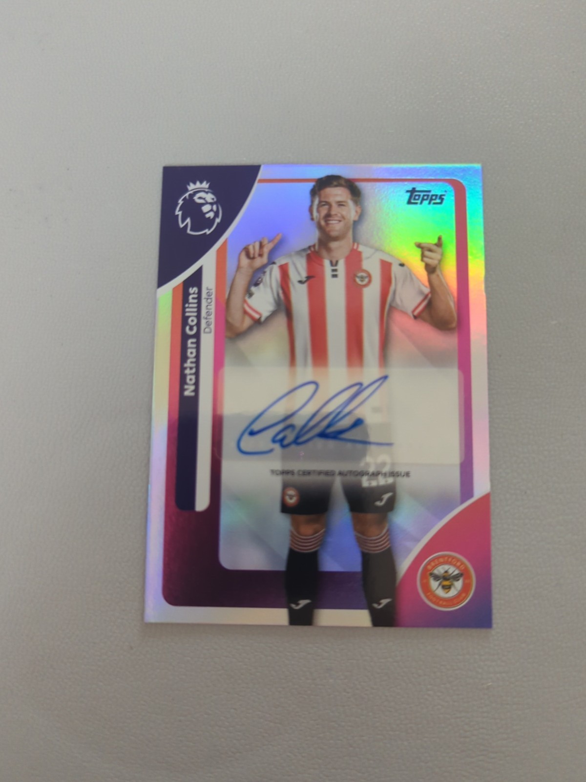 Topps Premier League 2026 Nathan Collins Brentford Autographed Parallel for sale on Ebay