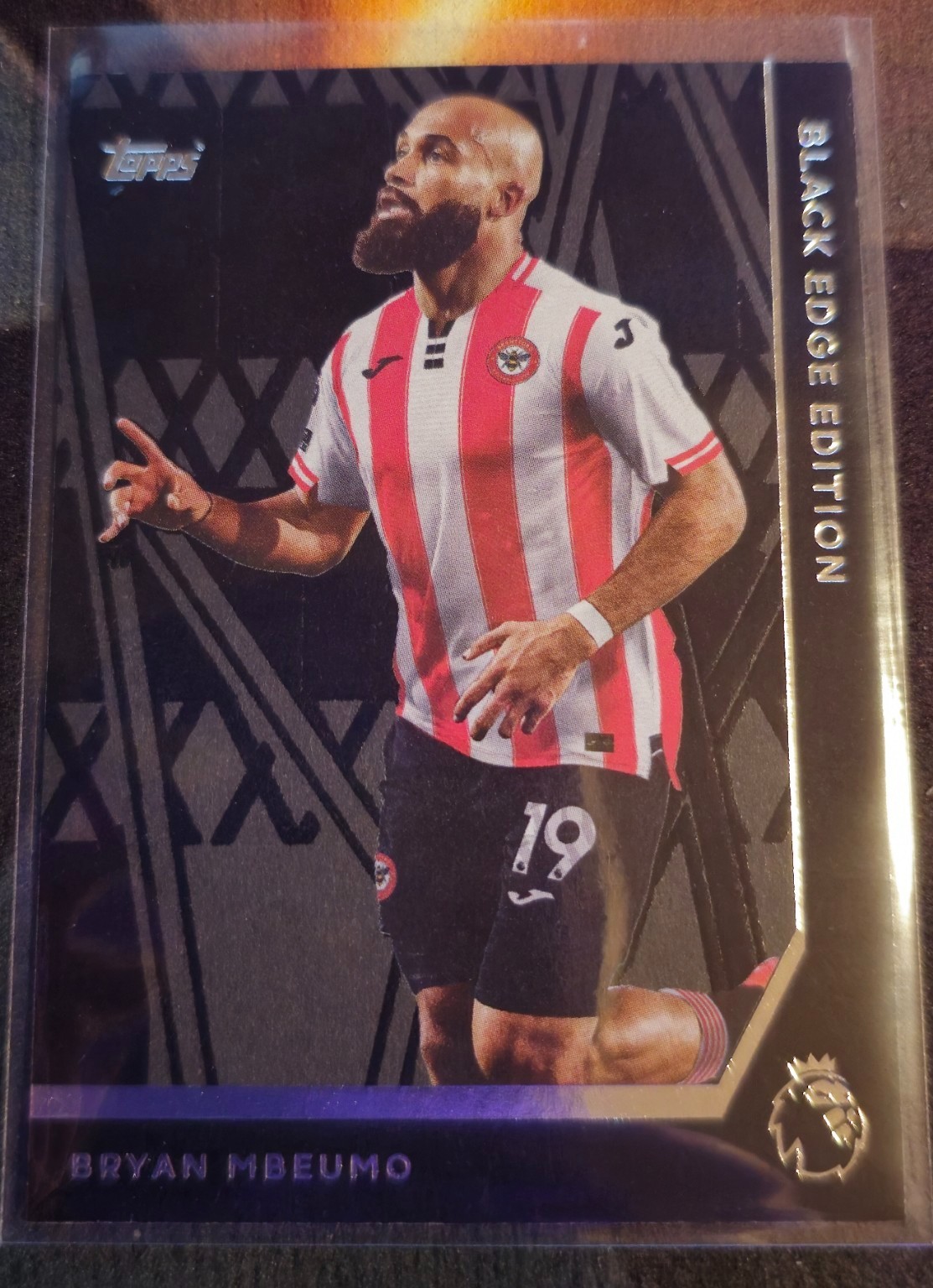 Bryan Mbeumo - Brentford - Topps Premier League 25/26 Black Edge Edition RARE for sale on Ebay