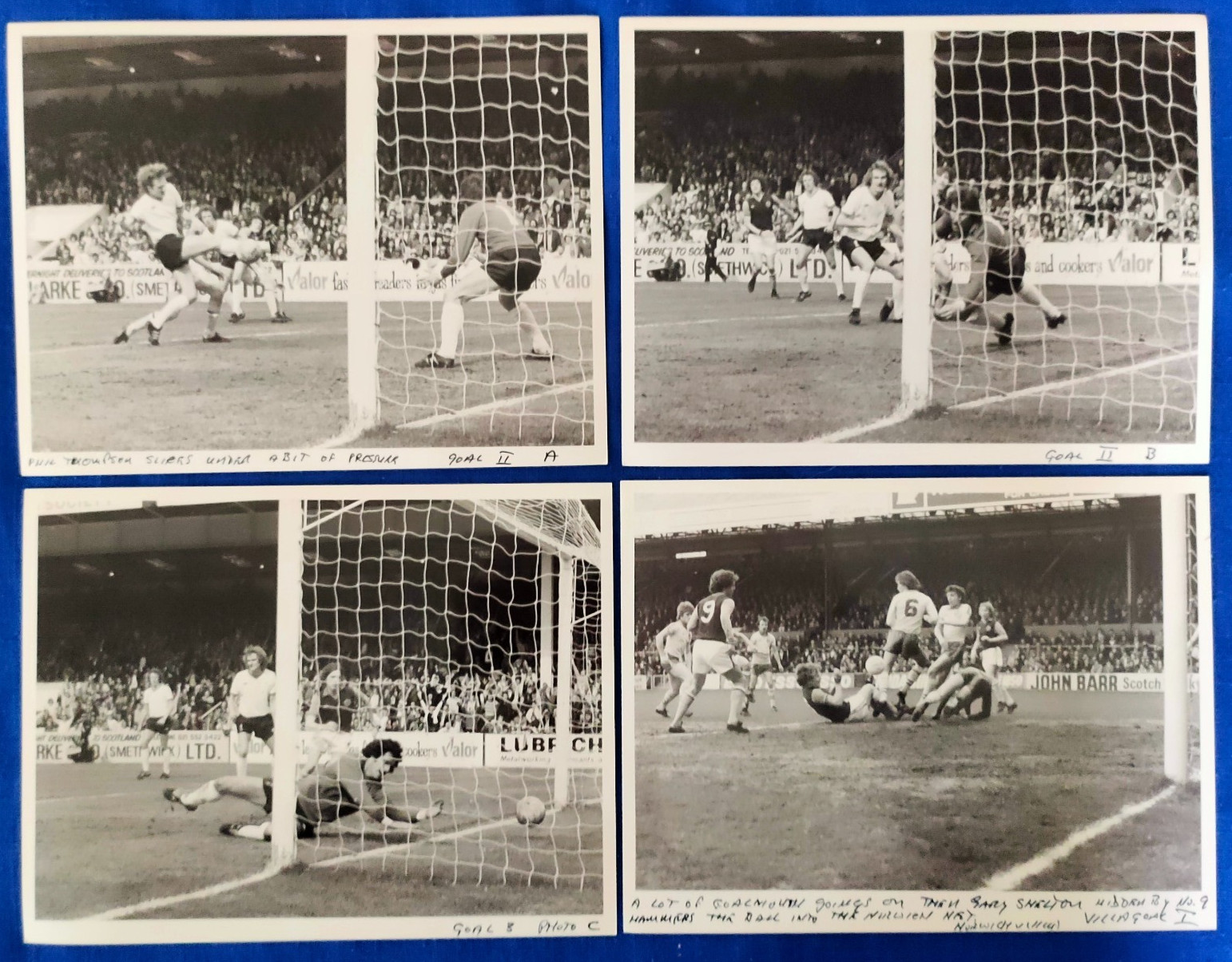 ASTON VILLA  v  LIVERPOOL  16th Apr.  & NORWICH 21st Apr.  1979 - 4 PRESS PHOTOS for sale on Ebay