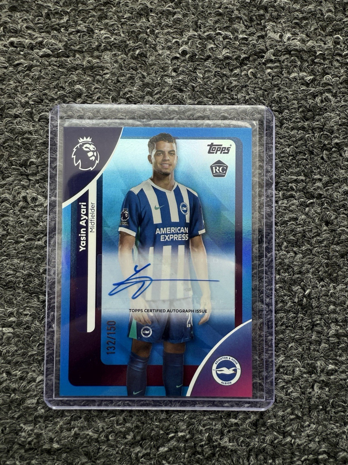 Topps Premier League 2026 Brighton Yasin Ayari Auto - Numbered /150 for sale on Ebay