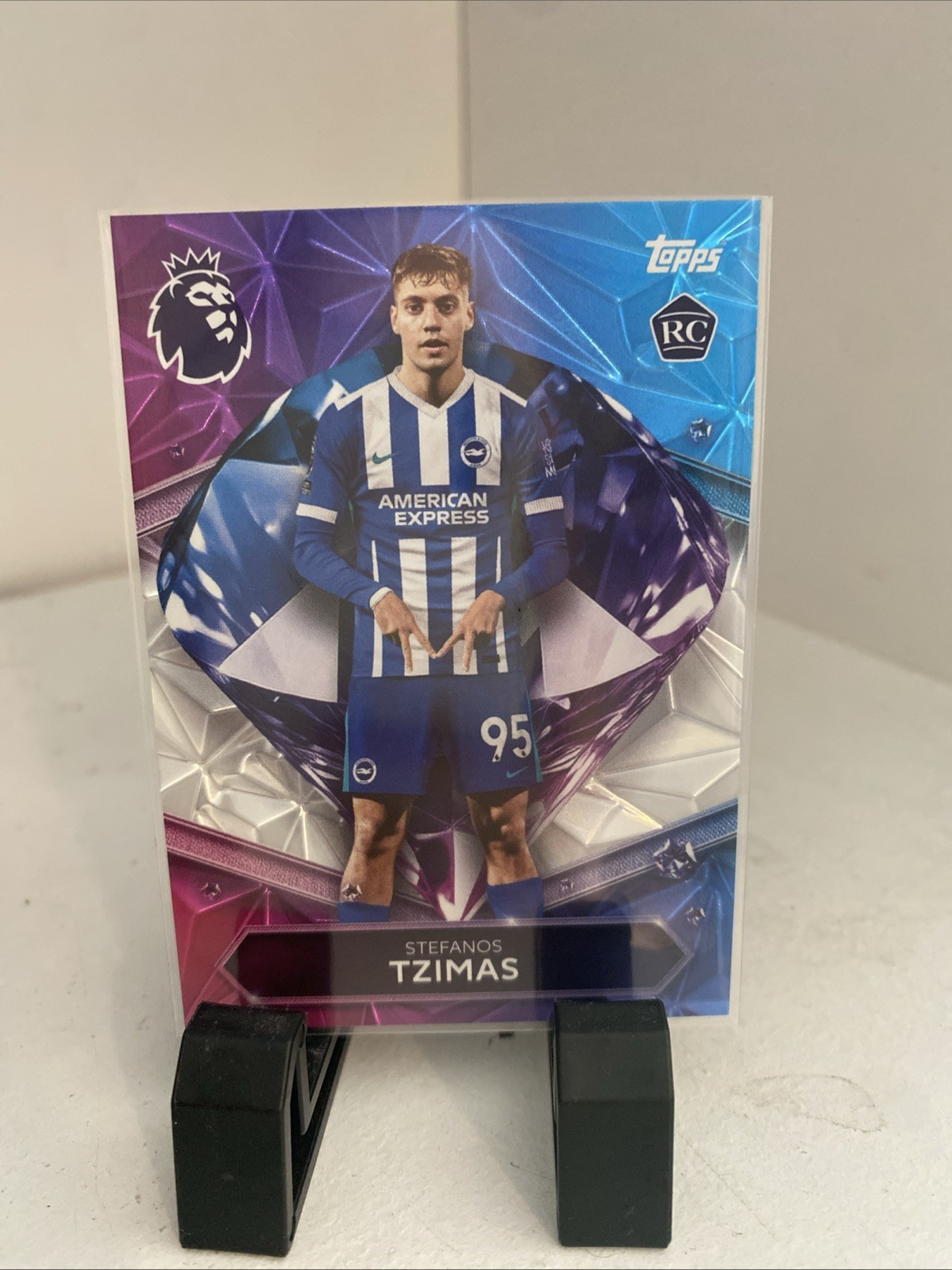Topps Premier League 2026 Stefanos Tzimas Diamond Rookie Brighton RC SSP 1:500 for sale on Ebay