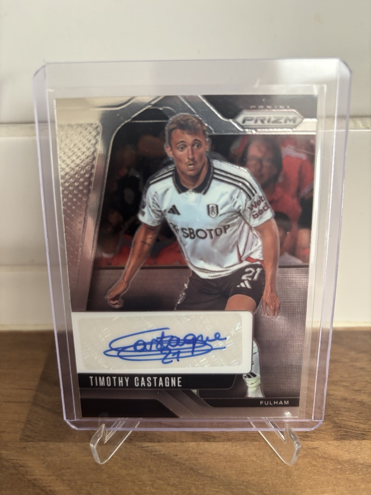 Timothy Castagne Prizm Base Auto 24-25 Panini Fulham for sale on Ebay