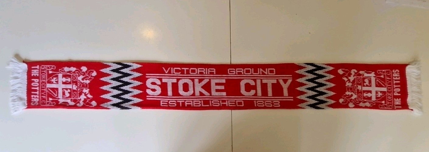 Stoke City FC Vintage Football Scarf for sale on Ebay