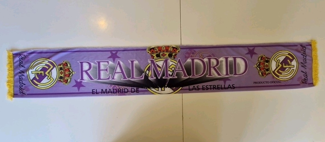 Real Madrid Vintage Football Scarf for sale on Ebay