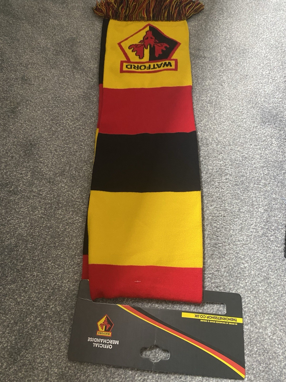 Watford Scarf Watford FC. Watford. Watford Memorabilia. Premier League. Champion for sale on Ebay