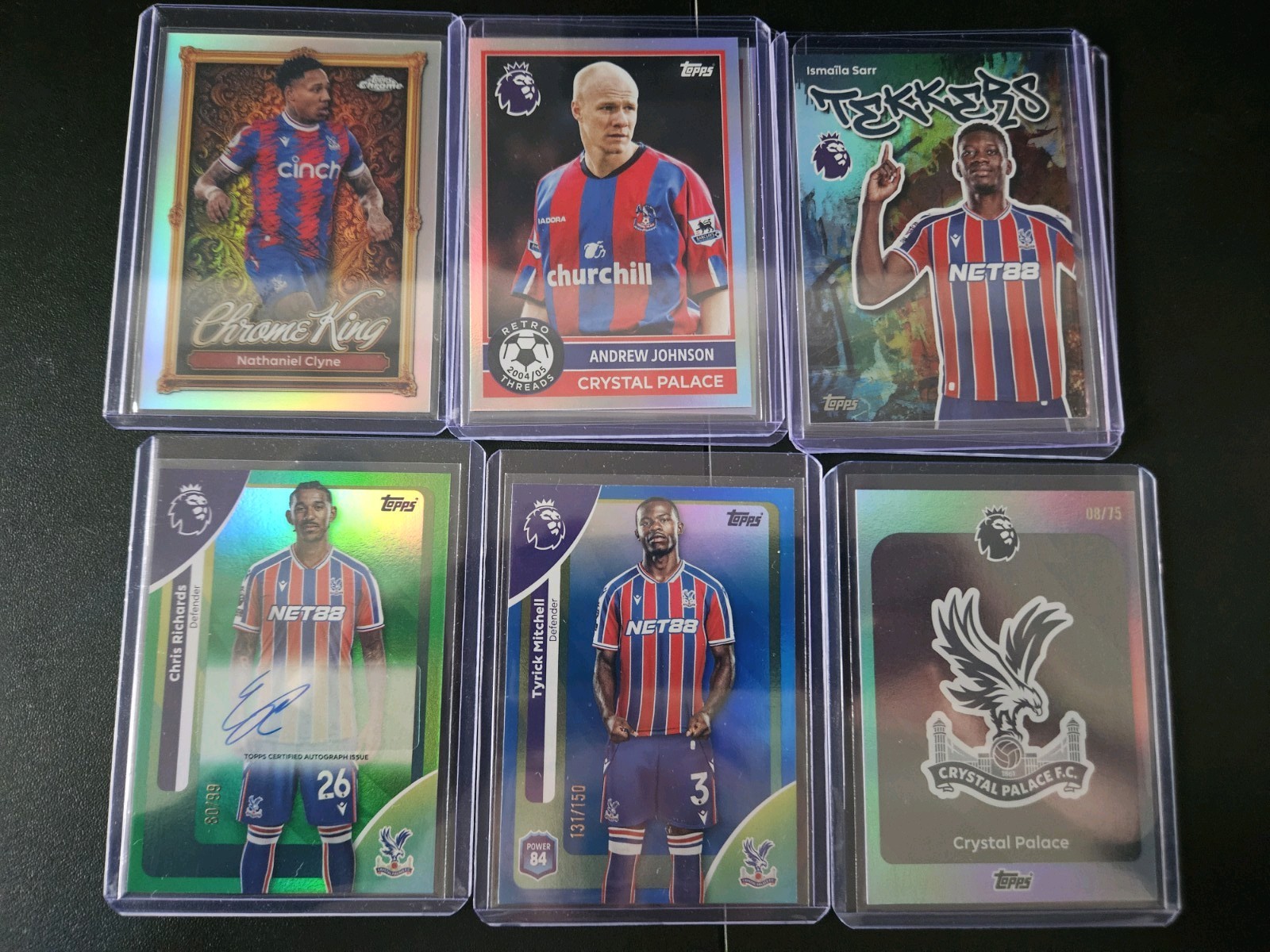 Topps Premier League 2025 Crystal Palace Bundle - Richards /99 Auto, Badge /75 for sale on Ebay