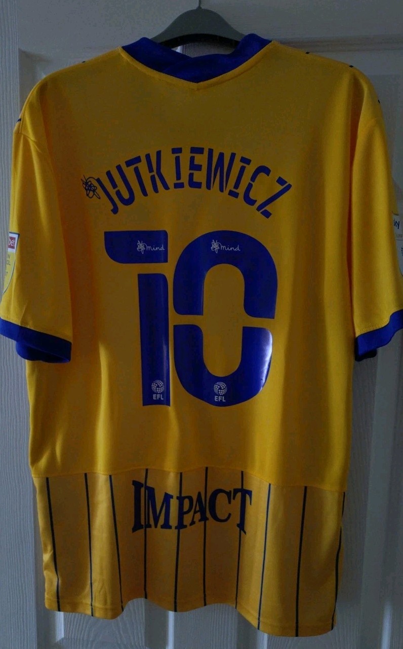 Birmingham City 2021/22 Away Football Shirt Men's XXL Jutkiewicz Replica for sale on Ebay