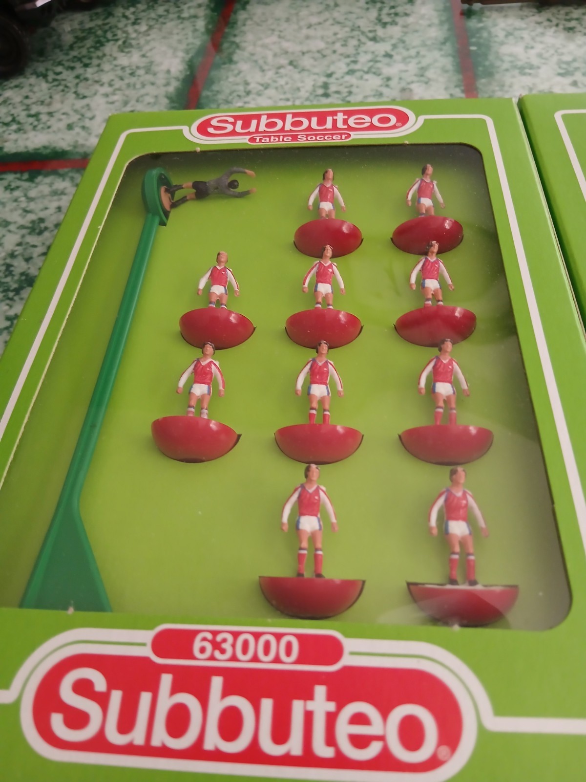3 Subbuteo Teams Celtic Arsenal And Team In Blue for sale on Ebay