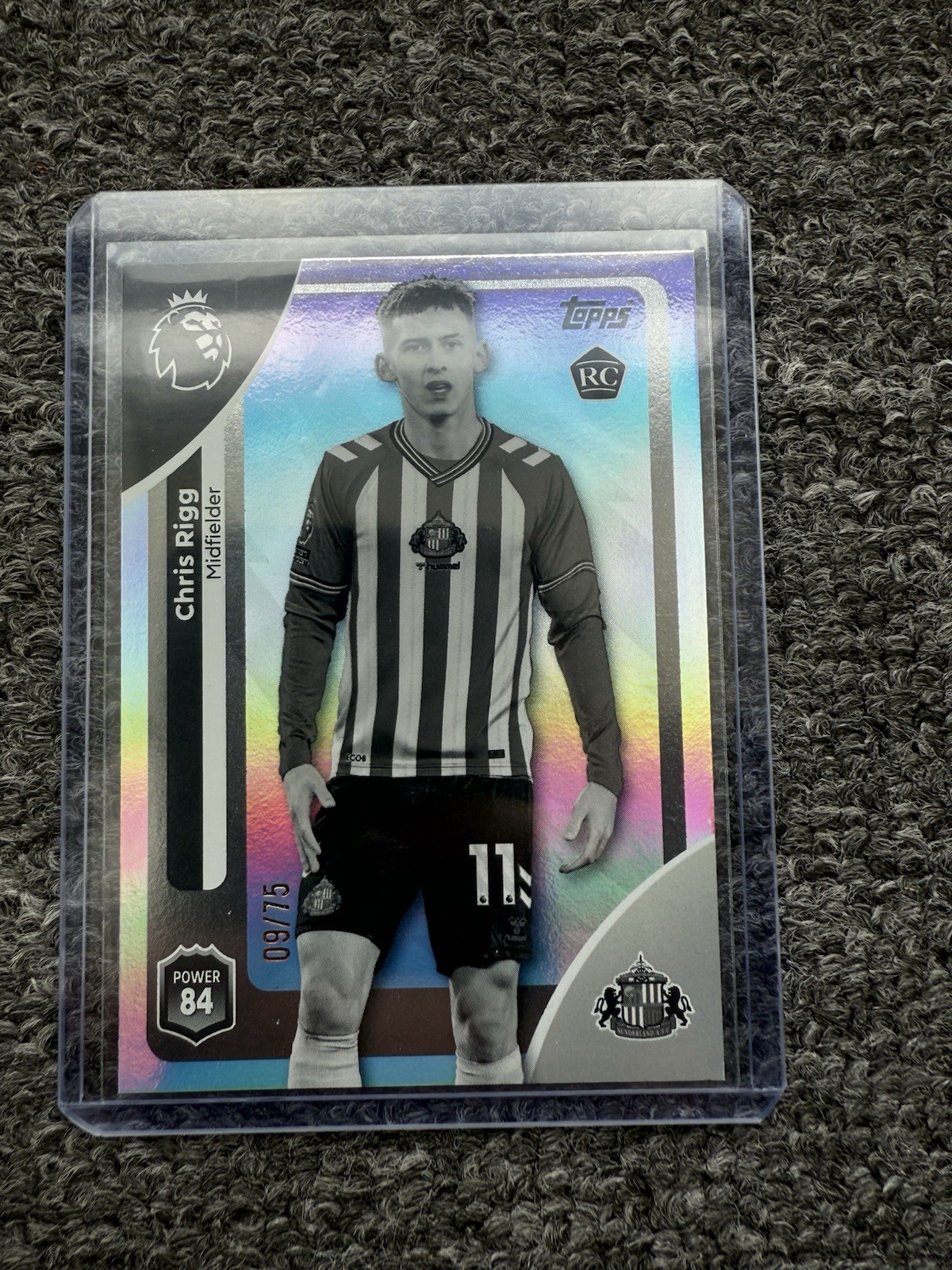 Topps Premier League Chris Rigg /75 Sunderland for sale on Ebay