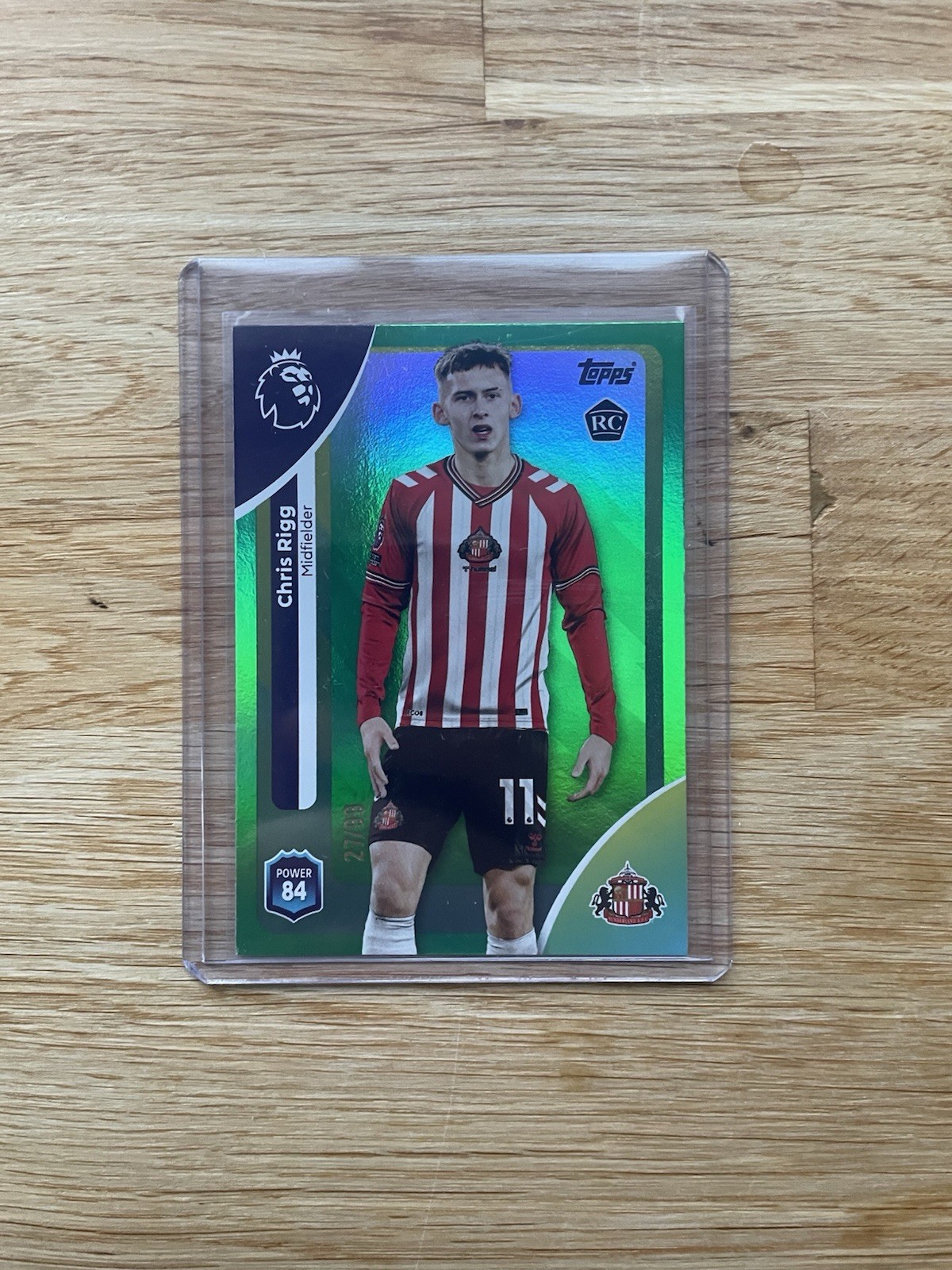 Chris Rigg /99 RC Sunderland Topps Premier League 25/26 for sale on Ebay