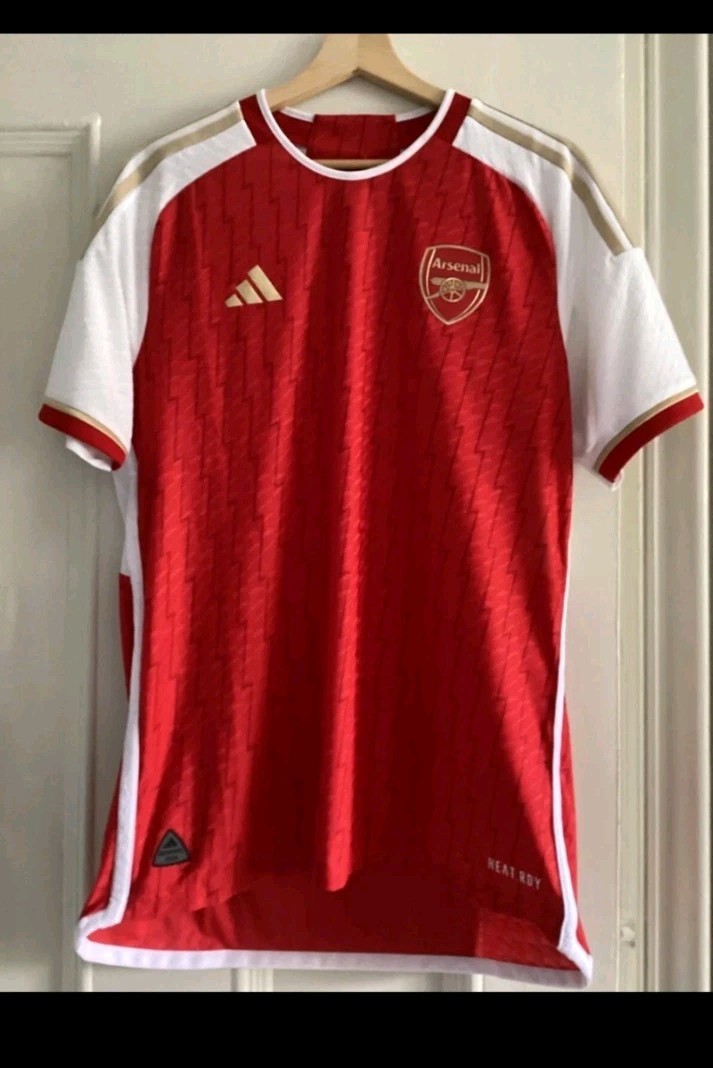 adidas Men’s Arsenal Authentic 23/24 Home Shirt RECALLED VERSION No Sponsor RARE for sale on Ebay