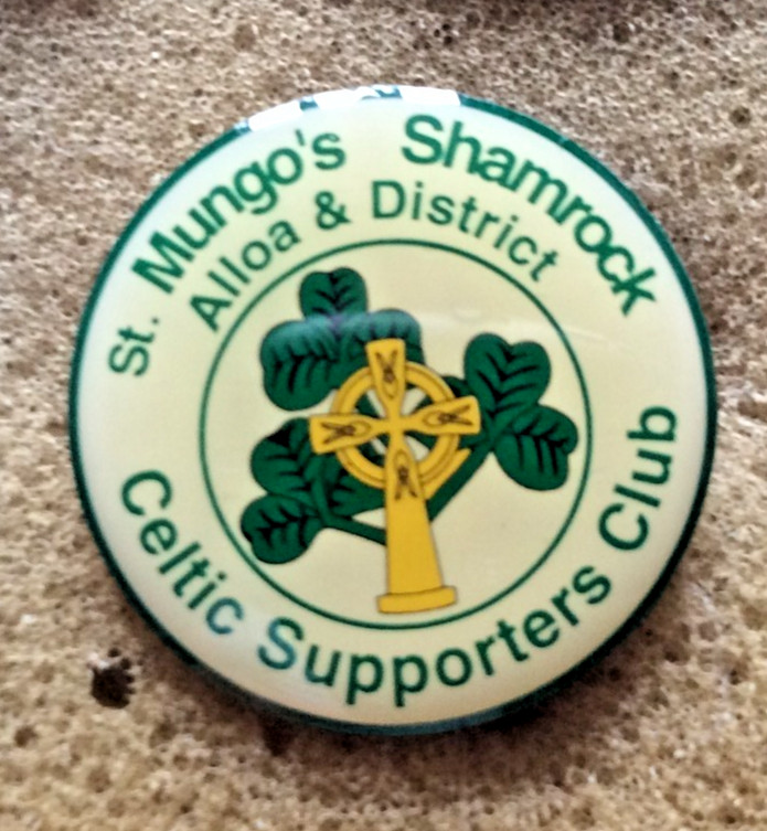 Celtic F.C. St Mungo's Shamrock Alloa & District Supporters Club Badge for sale on Ebay