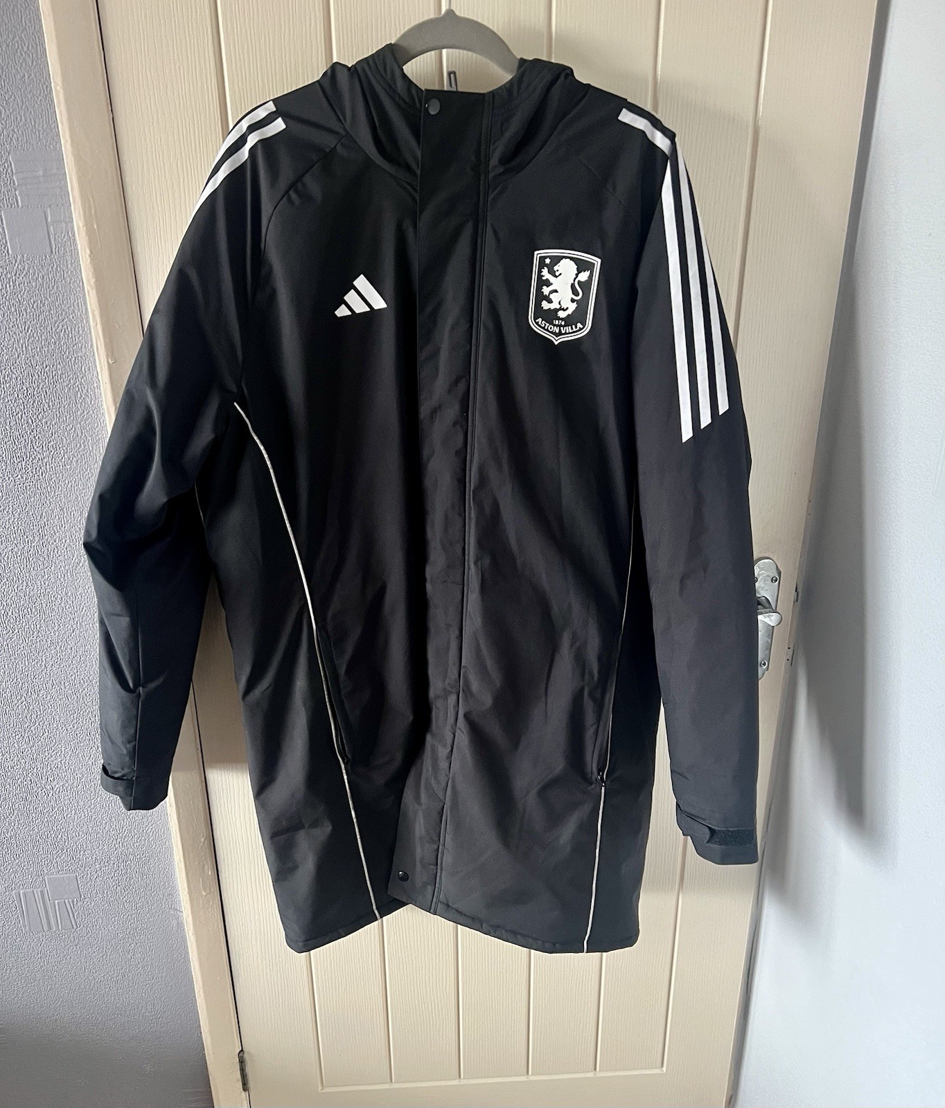 adidas Aston Villa Large Bench Coat for sale on Ebay
