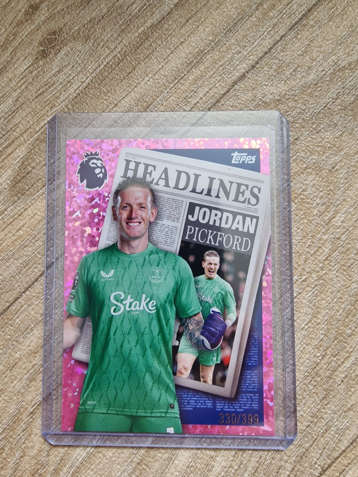 Topps Premier League 2026 Jordan Pickford Headlines Parallel 330/399 - Everton  for sale on Ebay