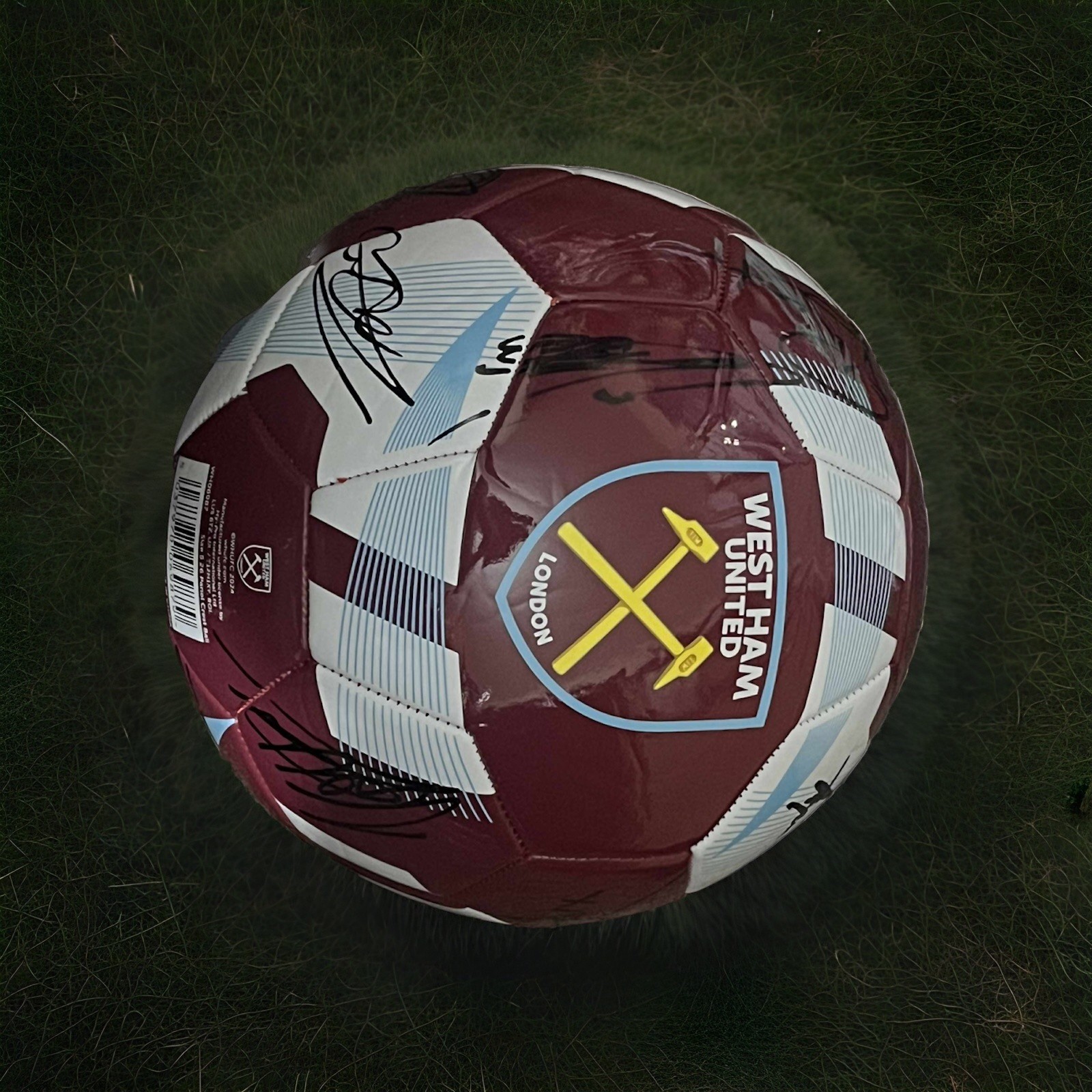 West Ham United Signed Football By Squad 2025/26 COA inc for sale on Ebay