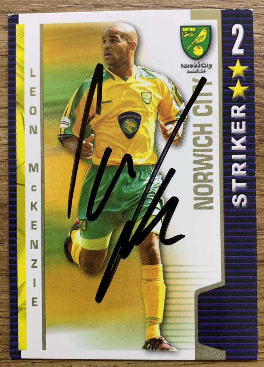 SIGNED 04/05 SHOOT OUT CARD - LEON McKENZIE - NORWICH CITY for sale on Ebay