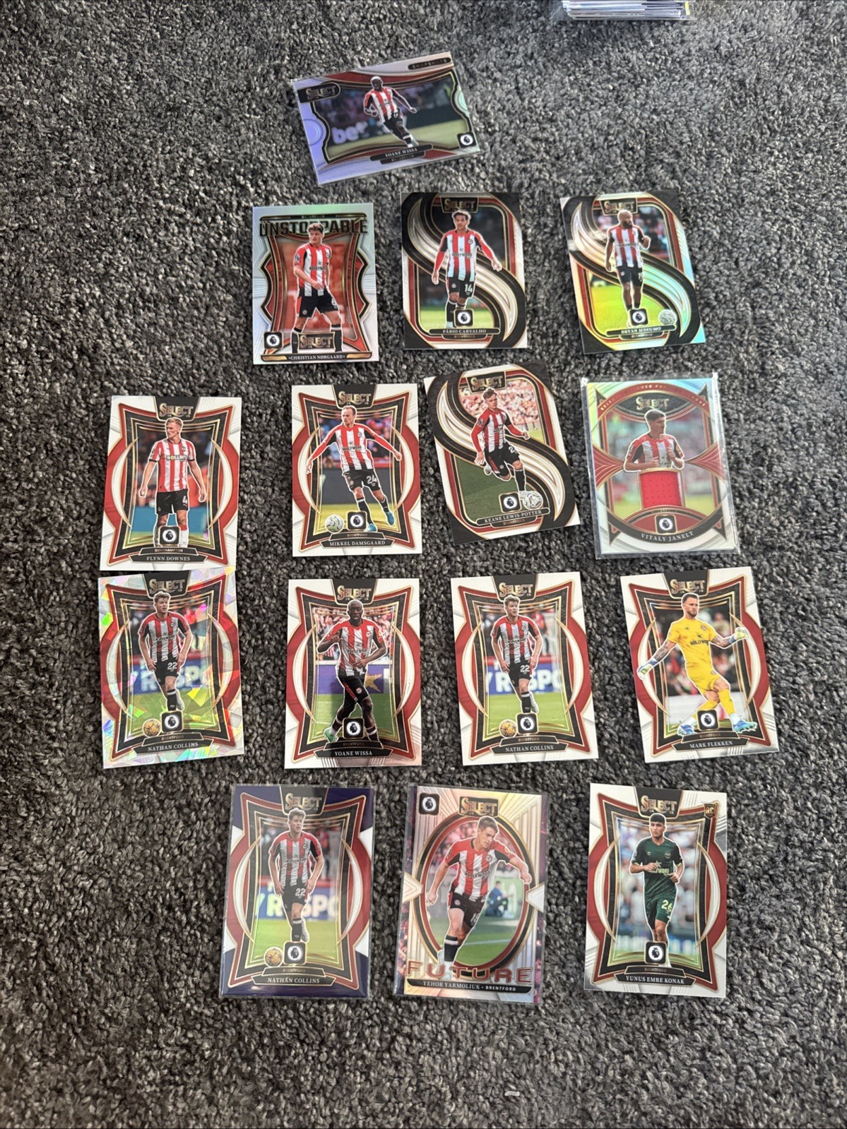 Panini Select Vitaly Janelt Patch + Brentford Bundle + Silva  RARE for sale on Ebay