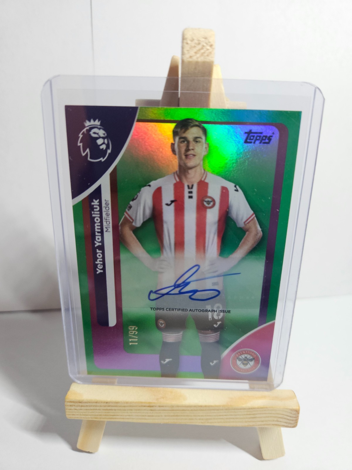 Yehor Yarmoliuk Auto /99 Parallel Topps Premier League 2025 2026 Brentford AC-YY for sale on Ebay