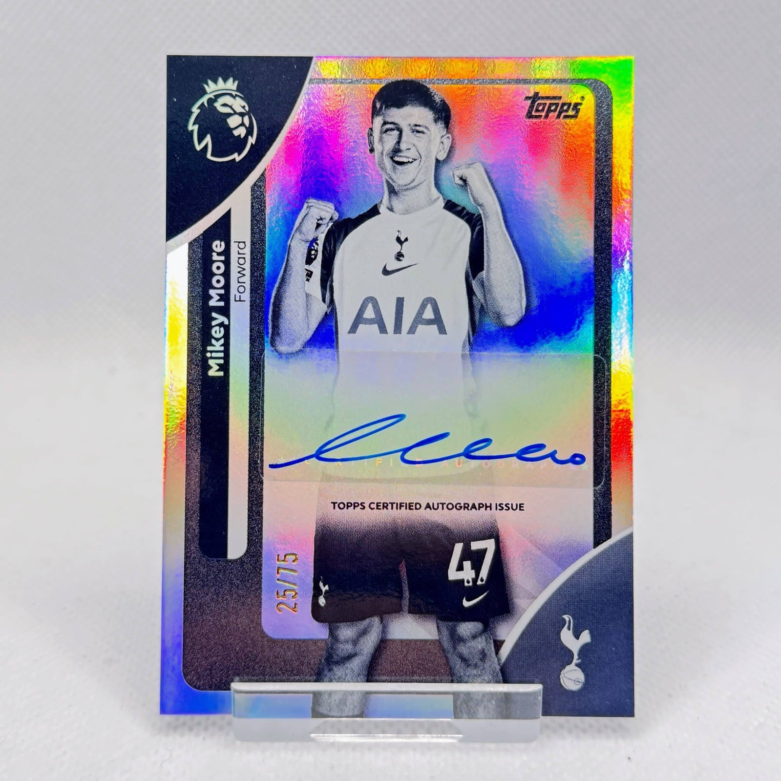 2026 Topps Premier League Mikey Moore Black&White Autograph Auto /75 - Tottenham for sale on Ebay