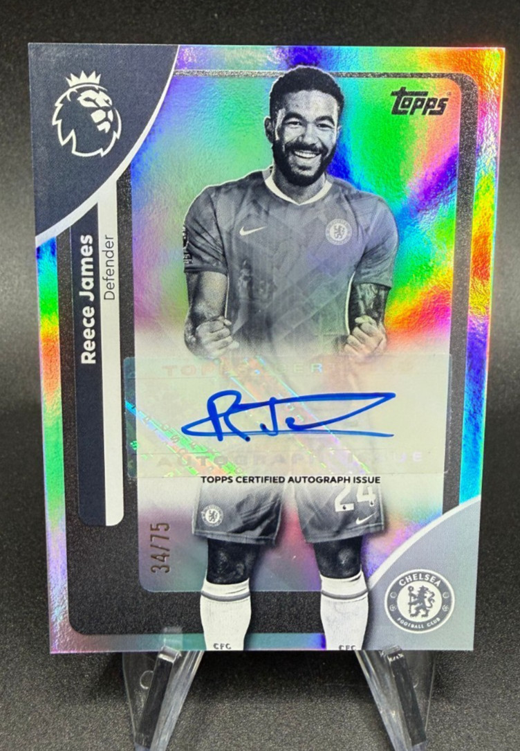 Topps Premier League 25/26 2026 # Reece James AC-RJ Chelsea Auto Autograph /75 for sale on Ebay