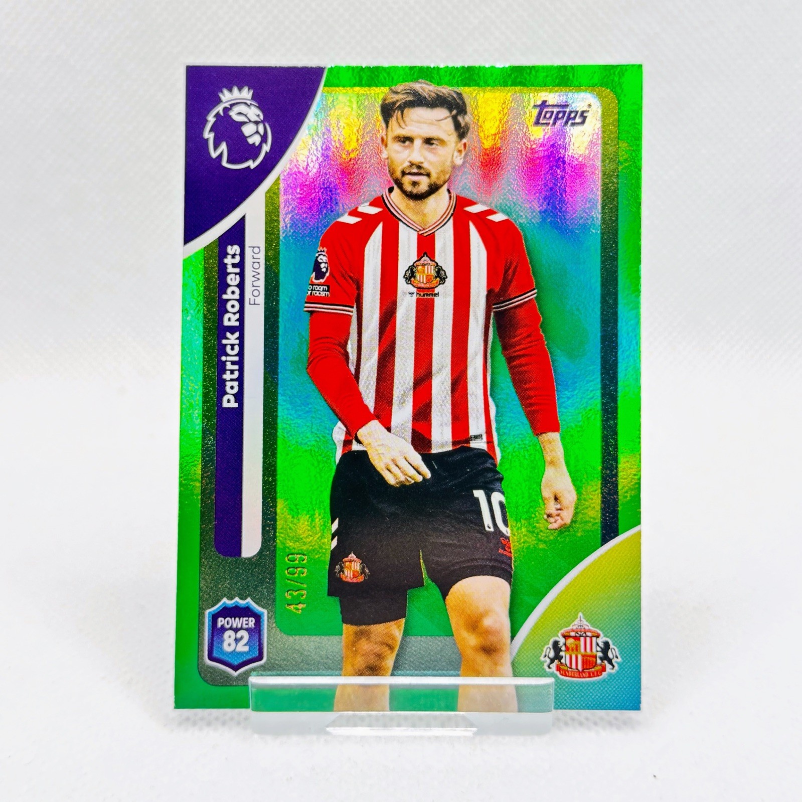 2026 Topps Premier League Patrick Roberts Green Foil Parallel /99 - Sunderland for sale on Ebay