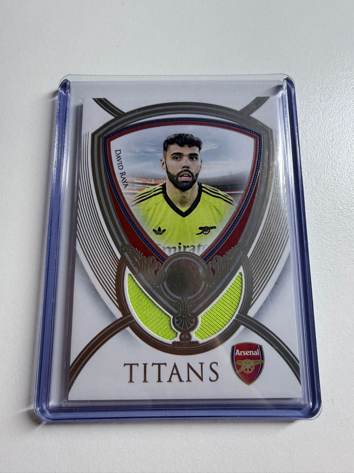 2025 Futera FC Arsenal - DAVID RAYA /07 - TITANS - Patch (match-worn jersey) for sale on Ebay