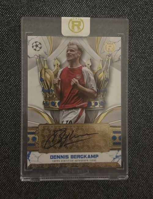 2024-25 Topps Dennis Bergkamp Reverence On Card Auto  /75 Arsenal UCL for sale on Ebay