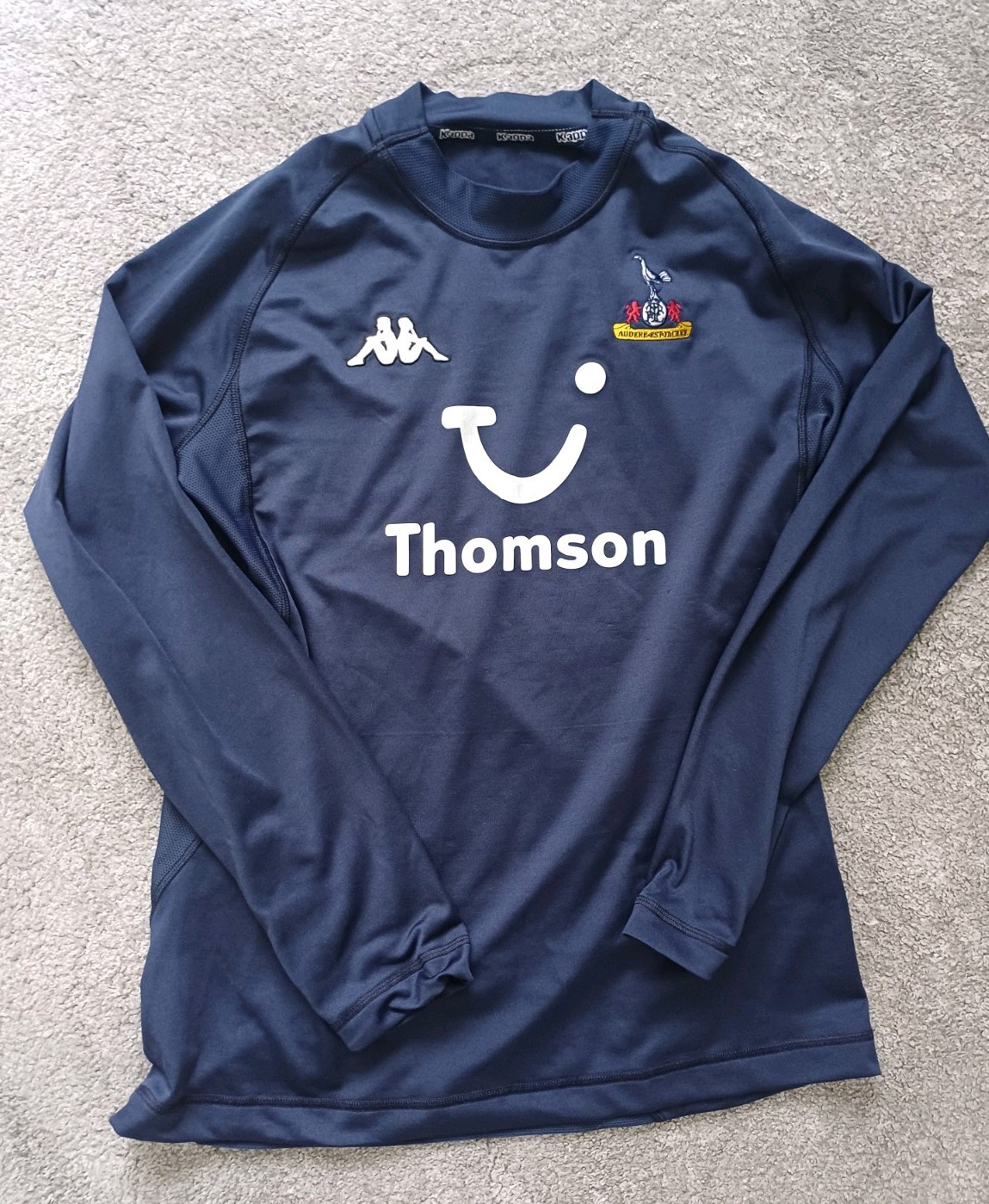 Tottenham Spurs Shirt Authentic kappa RARE long sleeve XL  Excellent  for sale on Ebay