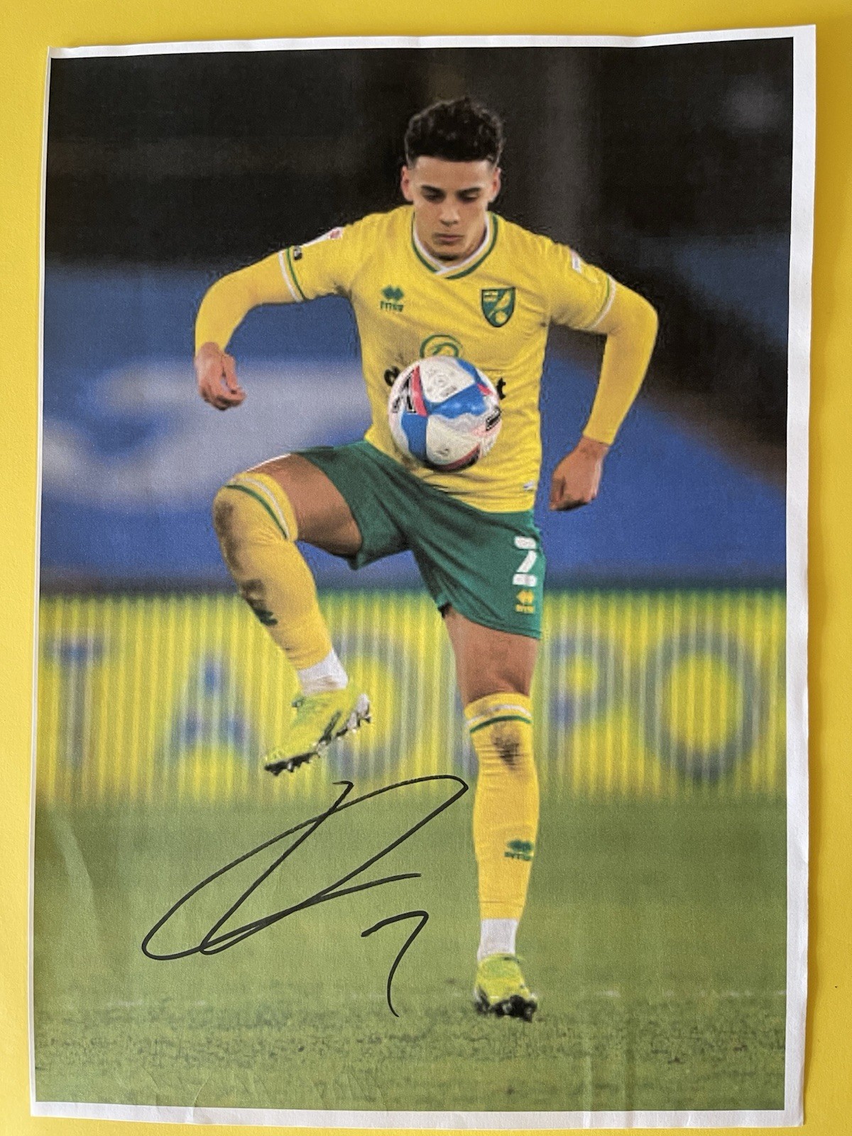 Max Aarons- Norwich City Fc Signed Picture for sale on Ebay