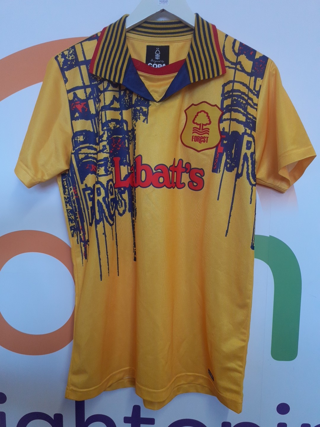COPA Nottingham Forest football shirt Labatts  1995-97 away shirt Size LARGE for sale on Ebay