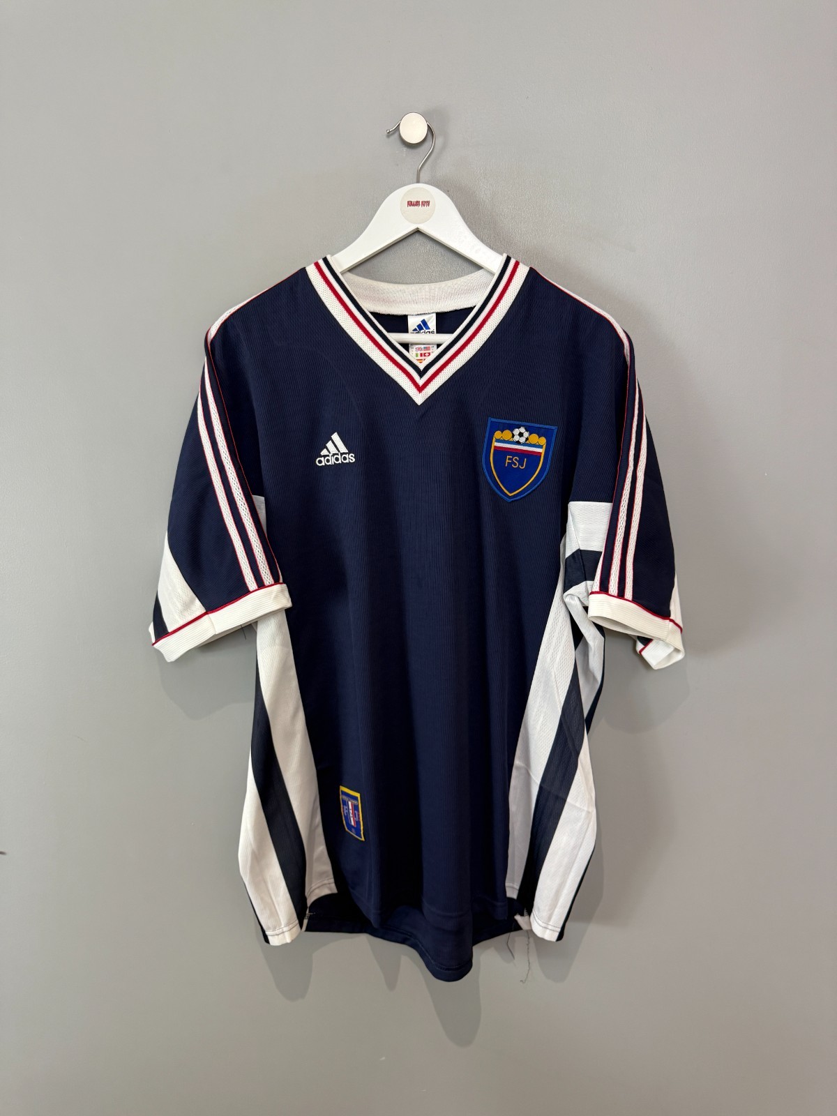 YUGOSLAVIA 1998/00 HOME SHIRT  (size XL)  ADIDAS ORIGINAL VINTAGE FOOTBALL SHIRT for sale on Ebay