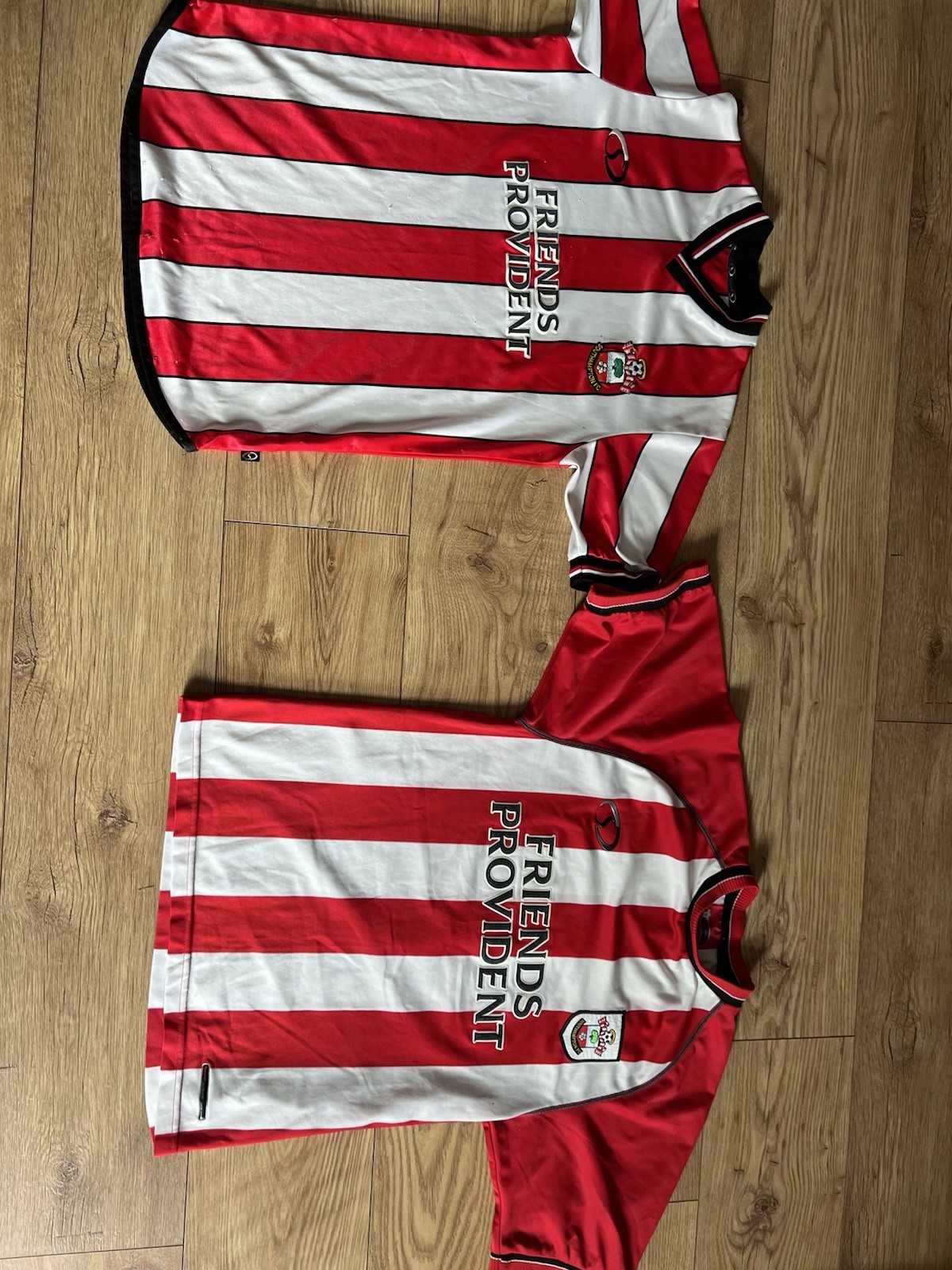 Southampton FC x2 football Home Shirts From The Seasons 2001-2003 & 2003-2005 for sale on Ebay