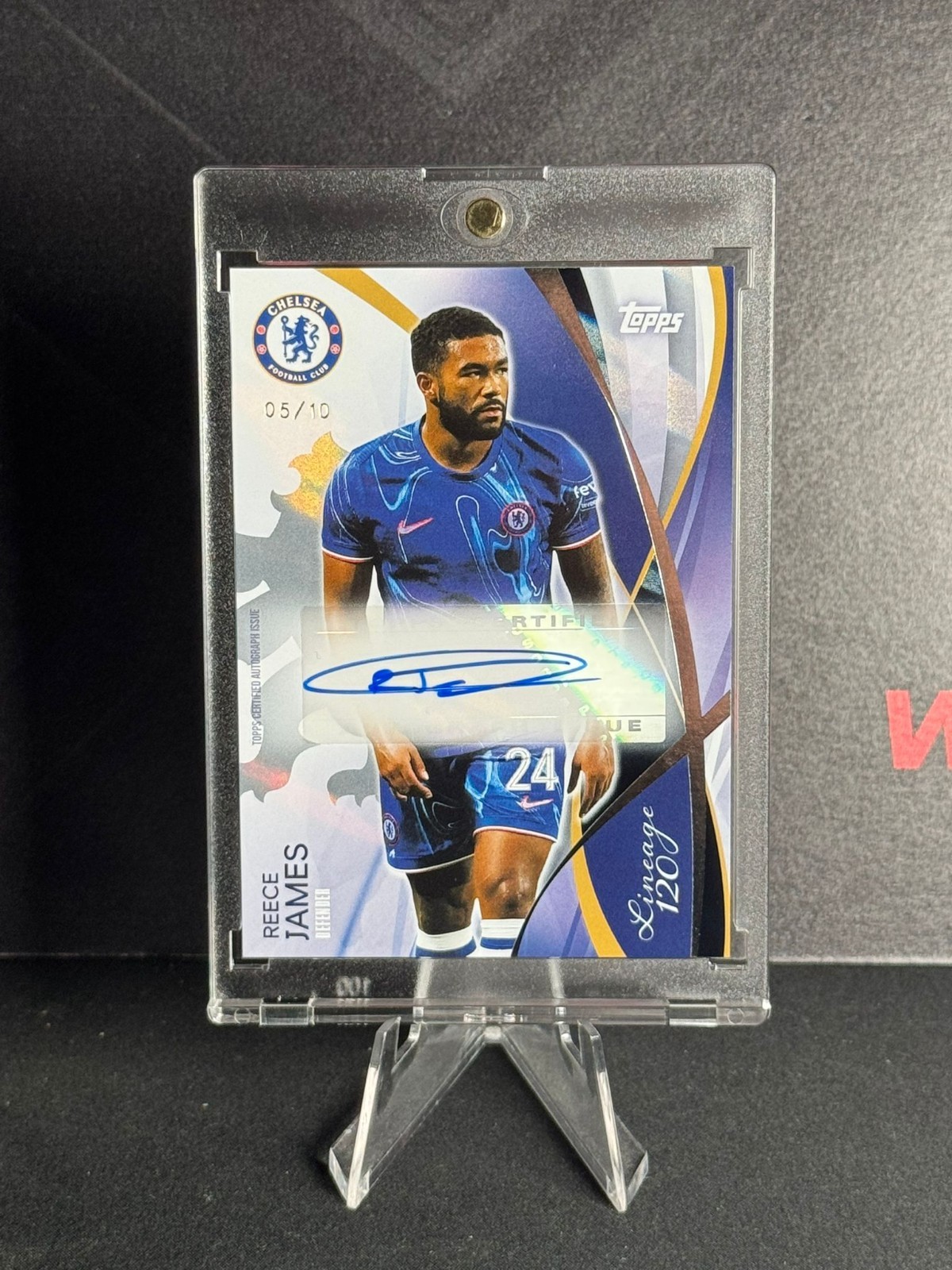 Reece James 2025 Topps Lineage Chelsea 120 Years Auto /10 for sale on Ebay