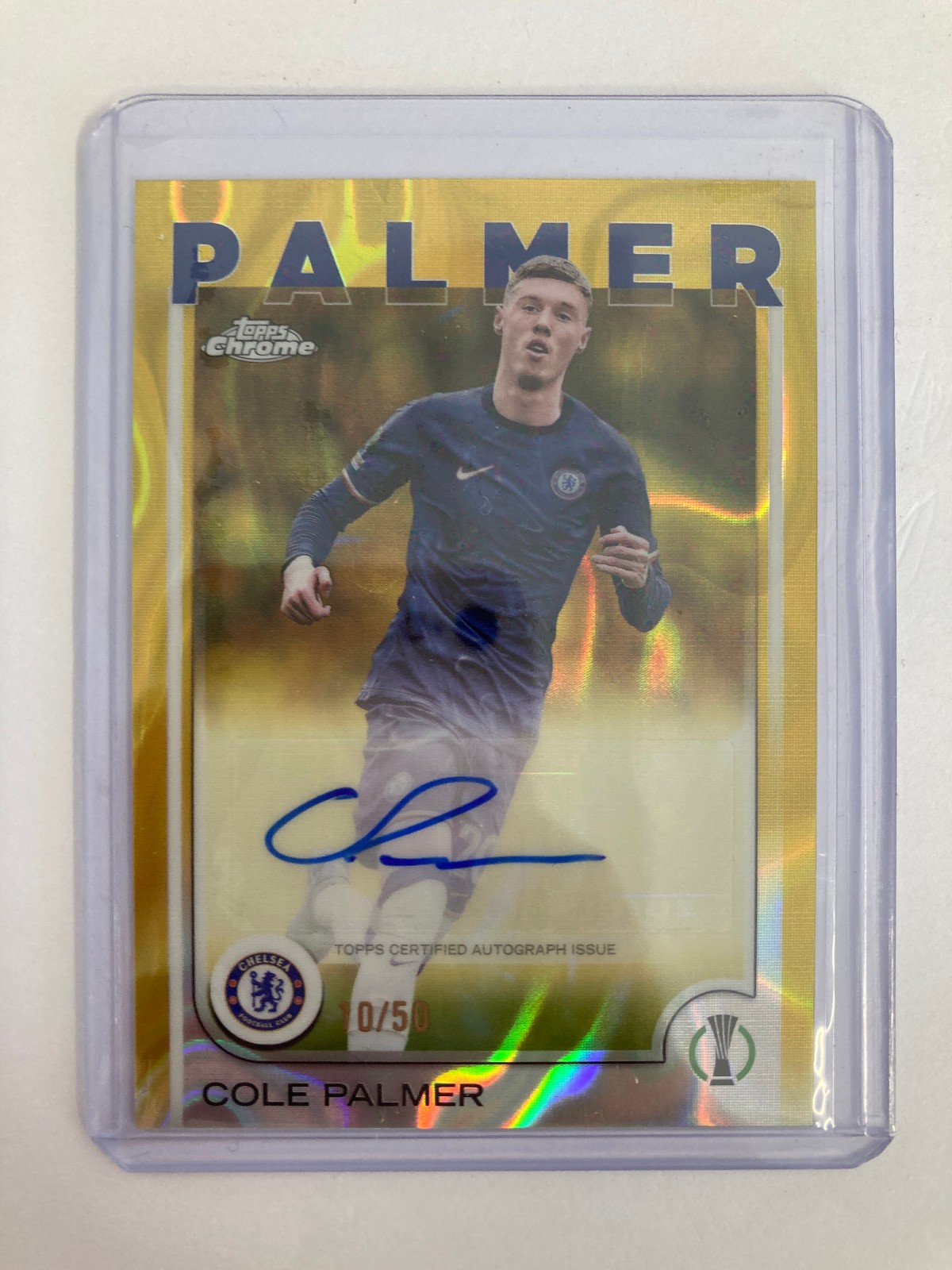 TOPPS CHROME 24/25 COLE PALMER CHELSEA AUTO 10/50 for sale on Ebay
